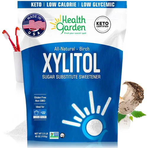 Miniatura 7 de Health Garden Edulcorante de xilitol de abedul, 50 paquetes – Sustituto de azúcar de xilitol 100% derivado de abedul para hornear y café, reemplazo
