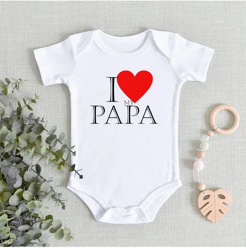 Miniatura 5 de TripleBDesigns I Love My Papa Lindo Grandpa Baby Body recién nacido Baby Shower Mameluco regalo