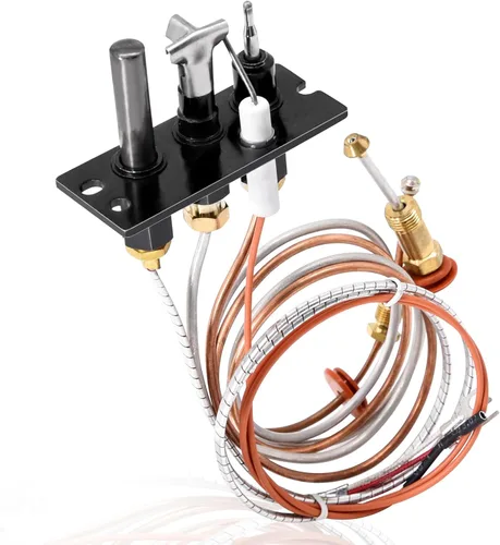 Criditpid 4021-737 Pilot Assembly LP para calentador, Heat N Glo, Chimeneas Quadrafire, Calentador y Ensamblaje Piloto de Gas Propano Heat-N-Glo