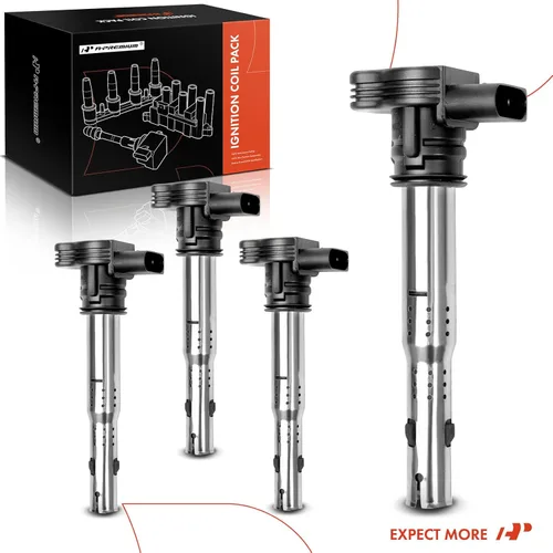 Miniatura 8 de A-Premium Paquete de 4 bobinas de encendido compatibles con vehículos Audi y Volkswagen, 1.8L 2.0L 4.2L - A3 2006-2013, A4 2005-2016, A5 A6 Q3 TT