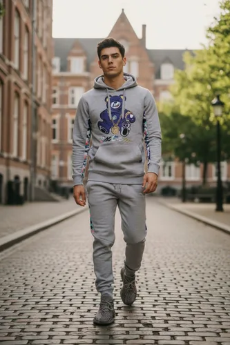 Miniatura 2 de SCREENSHOTBRAND Mens Hip Hop Premium Slim Fit Track Pants - Athletic Jogger Bottom with Side Taping
