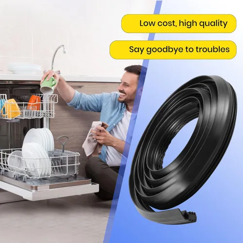 Miniatura 5 de Actualización DD62-00043A para sello de puerta de la tina frontal del lavaplatos Samsung, actualización de goma - Compatible con piezas