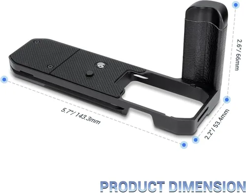 Miniatura 7 de JJC Soporte en L de agarre de mano de metal sólido para cámara Nikon Zf, para soporte Airtag, empuñadura Nikon Zf, almohadillas antideslizantes