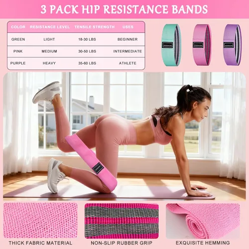 Miniatura 5 de Kit de pilates para mujer, juego de anillos de pilates, kit de equipo de pilates para mujeres entrenamientos en casa, kit esencial de pilates