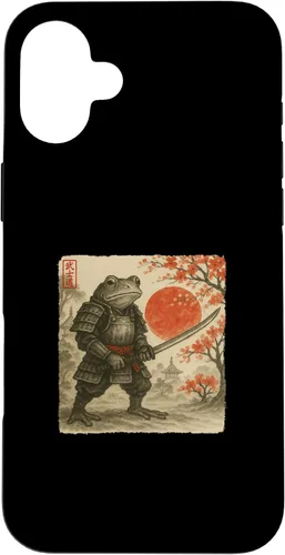 Miniatura 23 de Frog Samurai Japanese Warrior Costume Sumi-e Art Funny Case for iPhone 16