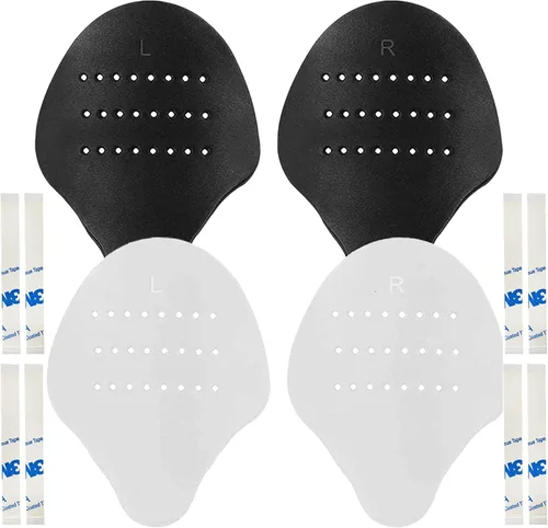 2 pares de protectores de arrugas de zapatos Toe Box 2.0 mejorados anti-arrugas para zapatos deportivos, material suave, insertos cómodos para