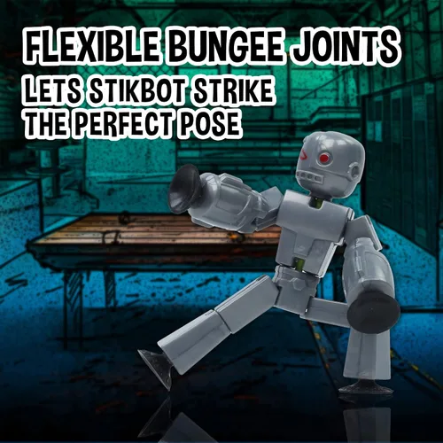 Miniatura 3 de Zing Stikbot Monster Werewolf & Cyborg Pack, Juego de 6 figuras de acción coleccionables de monstruos Stikbot, animación Stop Motion, ideal