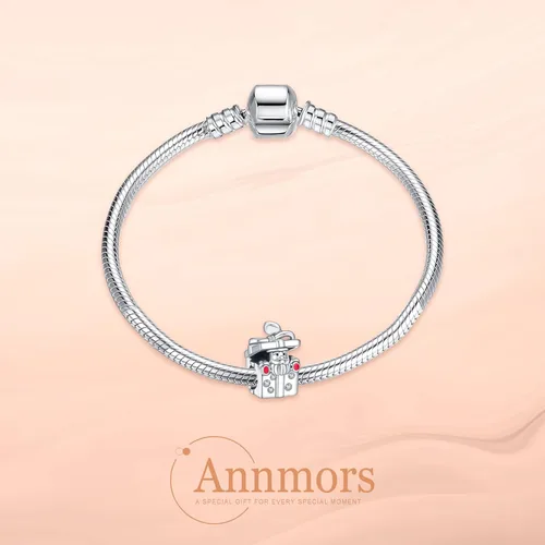 Miniatura 3 de Annmors Christmas Charm for Woman-925 Sterling Silver Dangle Pendant BeadGirl Jewelry Beads Gifts for Women BraceletNecklace