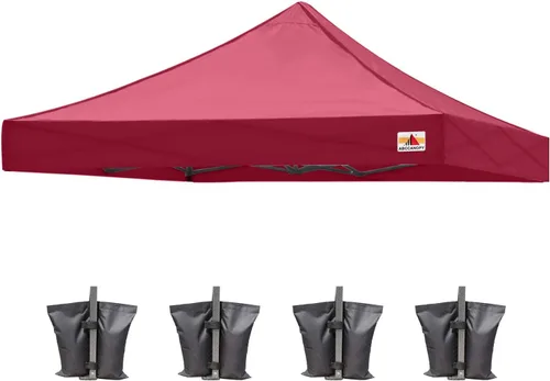Miniatura 42 de ABCCANOPY - Toldo de repuesto para carpa desplegable (10x10 pies, beige)