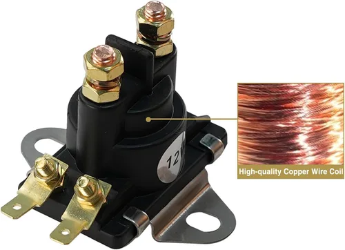 Miniatura 5 de Solenoide de ajuste de potencia de arranque de 12V compatible con motor fueraborda Me-rcury Mariner Mercruiser 35 HP-275 HP 89-96158T 89-846070
