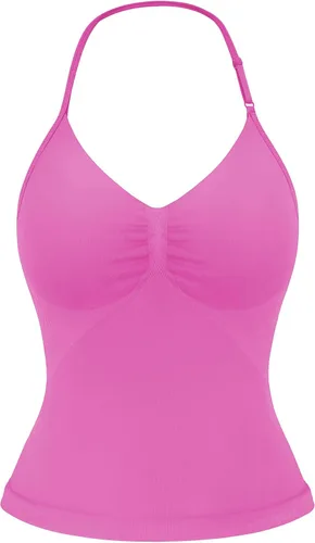Miniatura 25 de YEOREO SoftHue Impact Longline Top de Tirantes para Mujer Camiseta sin Mangas Halter para Ejercicio sin Espalda Gimnasio Longline con Correa