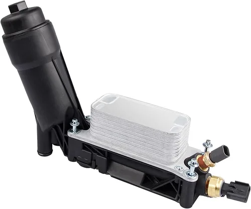 Miniatura 3 de 5184294AE Docas Conjunto de filtro de enfriador de aceite de motor compatible con 2011 2012 2013 Chrysler Dodge J-eep 3.6L V6 adaptador de filtro