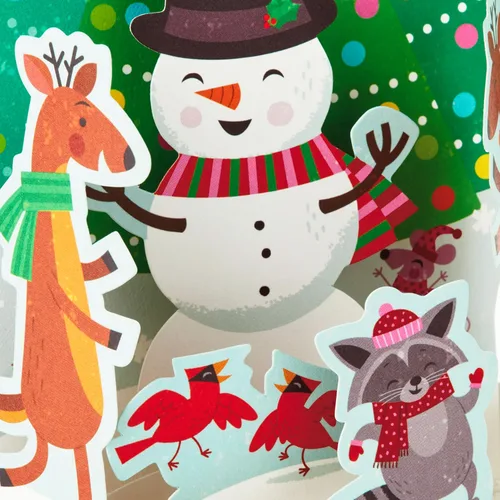 Miniatura 4 de Hallmark Paper Wonder - Tarjeta de Navidad desplegable con luces y música (reproduce rockeando alrededor del árbol de Navidad)