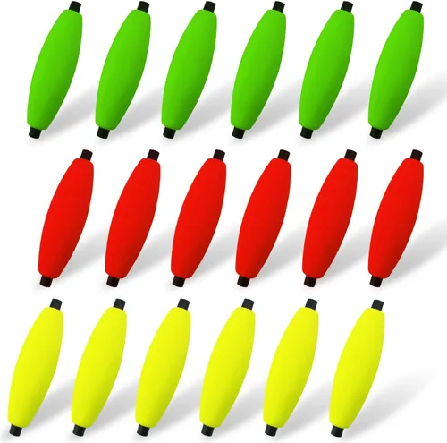 Narcissus Fishing Bobbers Floats for Catfish,Foam Fishing Peg FloatsFreshwater and Saltwater,Perfect for Santee Catfish Rig 18 piezas