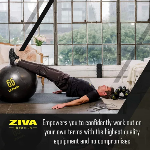 Miniatura 8 de Ziva Pelota de ejercicio de fitness con núcleo antiestallido, pelota de yoga antideslizante de grado profesional para equilibrio de estabilidad