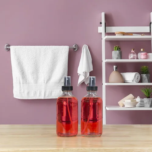 Miniatura 4 de Cornucopia Brands Botellas de spray de vidrio transparente de 8 onzas (paquete de 4) Boston Round con atomizador Spritzers para aromaterapia