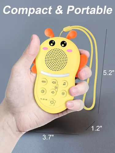 Miniatura 8 de Máquina de sonido portátil para bebé, máquina de sonido de ruido blanco para bebés y niños, máquina de canción de cuna recargable con luz, máquina