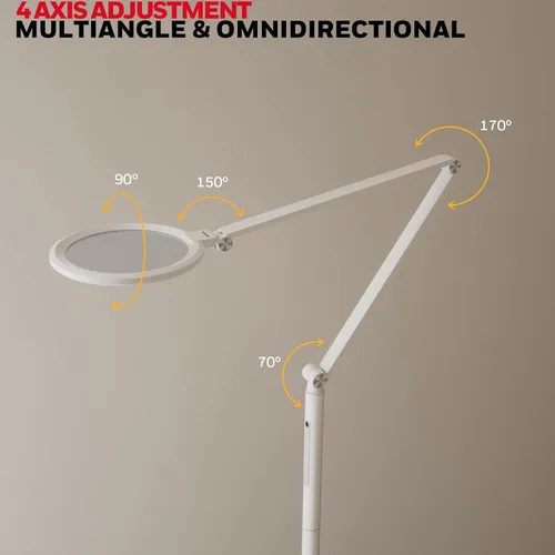 Miniatura 3 de Honeywell lámpara LED de pie - F01WT Sunturalux™ Luz de pie regulable para cuidar los ojos con control remoto, brillante luz natural diurna 5 Blanco