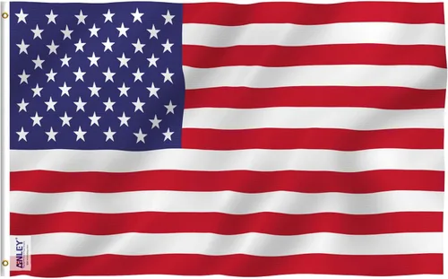 Miniatura 12 de ANLEY Fly Breeze Bandera Nacional Americana 4x6 Pies Poliéster - Color Vívido y Resistente a la Decoloración - Cabecera de Lona y Ojales de Latón