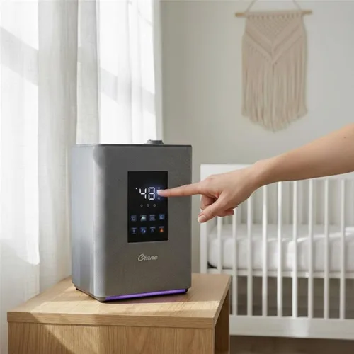 Miniatura 5 de Crane Humidificador de niebla cálida y fría de 4.5L, humidificador ultrasónico de llenado superior para habitación grande, dormitorio, guardería