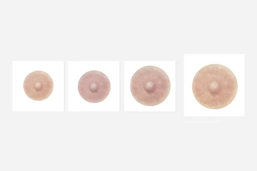 Miniatura 4 de Tatuaje temporal de areola (grande, marrón)