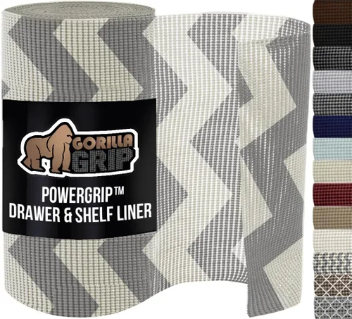 Miniatura 21 de GORILLA GRIP powerGRIP - Forro para cajones y estantes de gabinete, agarre fuerte y resistente, forros no adhesivos para proteger gabinetes