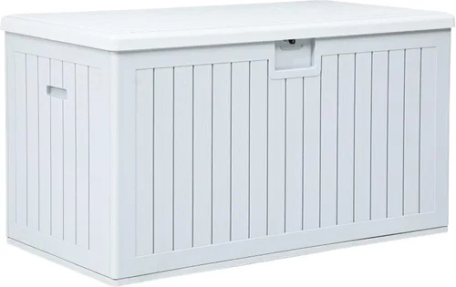 Miniatura 24 de YITAHOME Caja grande de resina de 100 galones, cajas de almacenamiento al aire libre para muebles de patio, cojines de exterior, herramientas