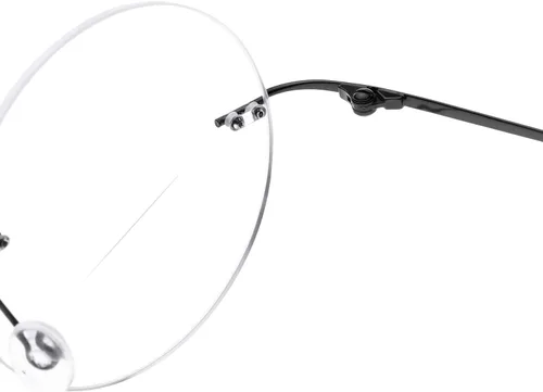 Miniatura 5 de Gafas de lectura bifocales con marco redondo sin montura para hombres y mujeres+1.00 aleación de titanio ligeros lentes de lectura