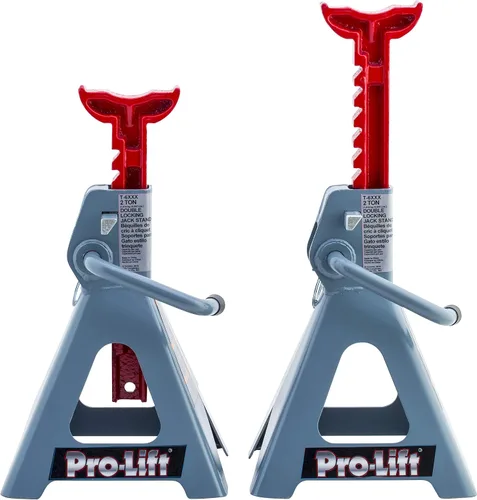 Miniatura 4 de Pro-LifT T-6902D - Soporte para gato de doble pine, 2 toneladas, 1 paquete, gris