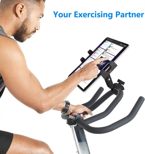 Miniatura 8 de Soporte con Abrazadera para Tableta iPad en Manillar de Cinta de Correr y Bicicleta para Bicicleta Estática, Elíptica, Bicicleta Spinning Peloton