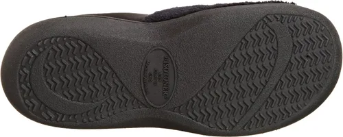 Miniatura 4 de Isotoner pantuflas tipo zueco con puño de satén, de algodón con bucles finos para mujer
