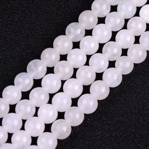 Miniatura 42 de JOE FOREMAN Cuentas redondas de piedra natural de jade de Taiwán verde de 0.315 in para fabricación de joyas, cuentas de 15 pulgadas, piedras Jade