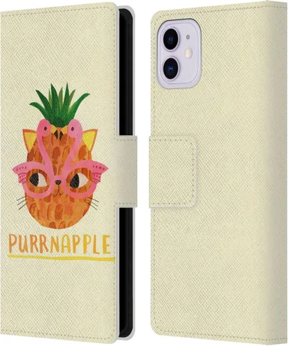 Miniatura 11 de Head Case Designs Officially Licensed Planet Cat Avocato Puns Leather Wallet Case Compatible with Apple iPhone 11
