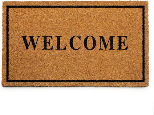 Miniatura 11 de PLUS Haven 17.5x30 Alfombra de Puerta "Home Sweet Home" con Respaldo Resistente - Alfombra de Coco Coir para Usos en Interiores o Exteriores