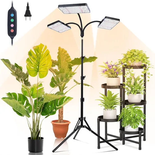 Miniatura 9 de Luz de cultivo Orchbloom con soporte y temporizador, luz de planta alta de 25 vatios de alimentación con enchufe doméstico, luces de cultivo