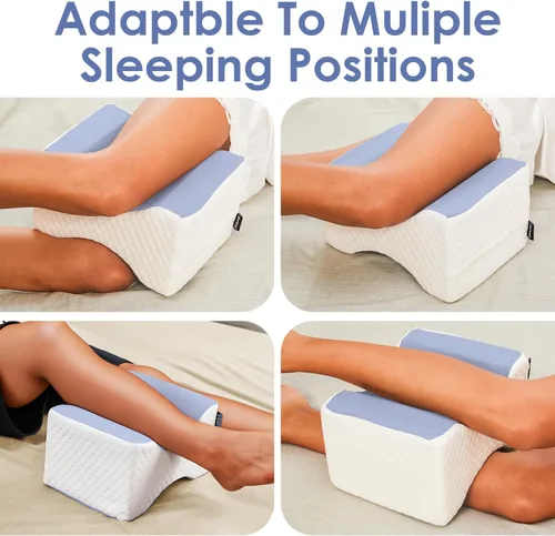 Miniatura 6 de cooloo8 Almohada de piernas para dormir de lado, almohada de rodilla para dormir de lado, almohada de rodilla, alivio del dolor de ciática, almohada
