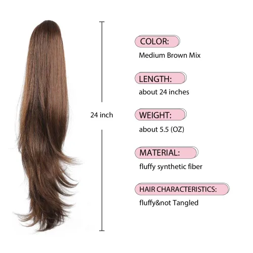 Miniatura 159 de Extensiones de cola de caballo de cabello rubio, extensiones de cola de caballo para mujer, pinza de extensiones de cabello rizado de 12 pulgadas