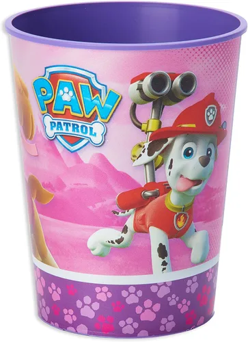 Miniatura 3 de American Greetings Suministros para fiestas de Paw Patrol, vasos de plástico rosa (12 unidades)