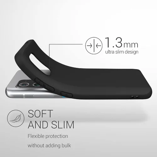 Miniatura 2 de kwmobile Funda compatible con ASUS Zenfone 8 - Funda protectora de silicona TPU suave y delgada, color negro mate