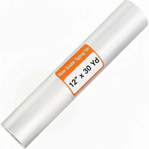 Nicunom Estabilizador soluble en agua para película de bordado, rollo de 12 pulgadas x 30 yardas, estabilizador de bordado soluble en agua y