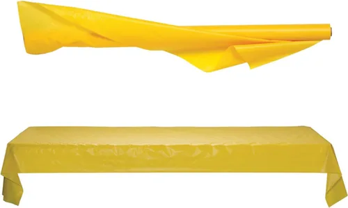Miniatura 3 de Amscan Rollo de mesa sólido Yellow Sunshine - 40' x 100' - 1 Pc.