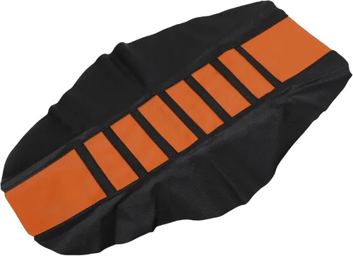 Miniatura 10 de X AUTOHAUX Funda universal para asiento de motocicleta de cuero sintético suave con amortiguación antideslizante, azul y negro