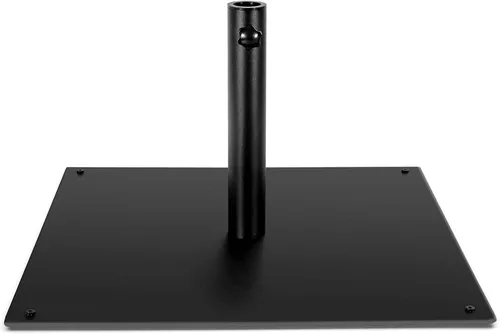 Miniatura 10 de Tangkula Base de sombrilla de patio de 35 libras, soporte de sombrilla resistente de 20 pulgadas, base cuadrada para sombrilla con almohadillas