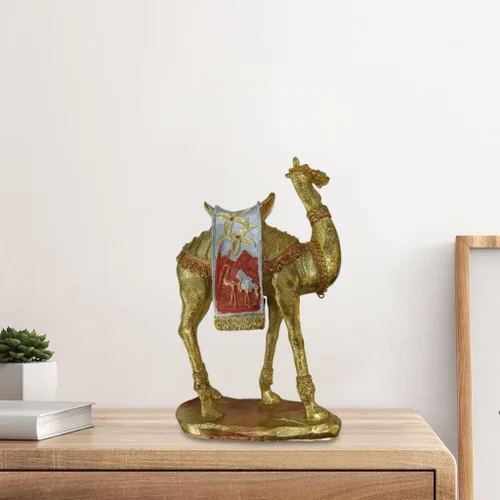 Miniatura 3 de Gazechimp Figura de camello con estatua de animal, escultura de camello, adorno de mesa para sala de estar, centro de mesa, dormitorio, estantería