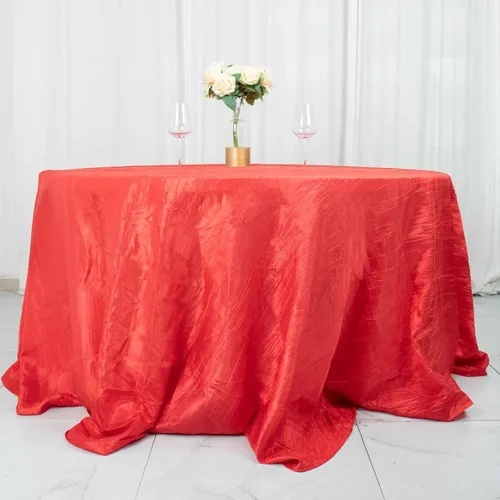 Miniatura 41 de Tableclothsfactory Mantel rectangular de tafetán arrugado de acordeón azul polvoriento, de 60 x 102 pulgadas, perfecto para ceremonias de boda
