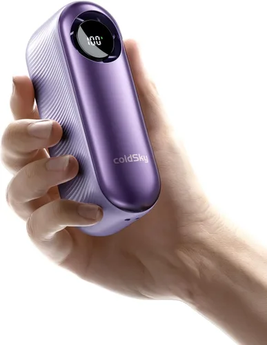 Miniatura 8 de coldSky Ventilador turbo portátil de mano, mini ventilador personal recargable de 4000 mAh, 1-100 velocidades ajustables, ventilador de bolsillo