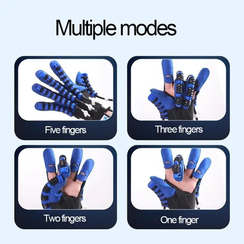 Miniatura 6 de Guantes de robot de rehabilitación para recuperación de manos izquierda y derecha, guante robótico, guante robótico de rehabilitación de dedos