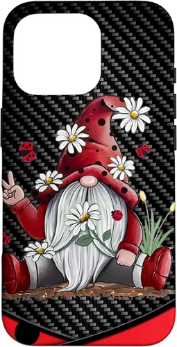 Miniatura 20 de Red Gnome Hippie Daisy Flowers Gnome Ladybugs - Christmas Case for iPhone 17
