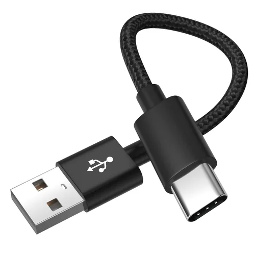 Cable USB C corto de 1 pie, cable de carga USB A a tipo C, cable de carga rápida para teléfono Android USBC para Samsung Galaxy A15 A25 A35 A55 A54,