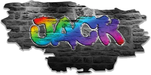 Pegatina de pared personalizada de grafiti 3D con nombre | Vinilo de decoración artística personalizada | Desmontable | Se arranca y se pega | Arte
